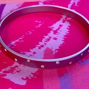 Swarovski Bangle Bracelet w/ Clear Crystals